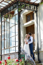 Mariage couple extérieur